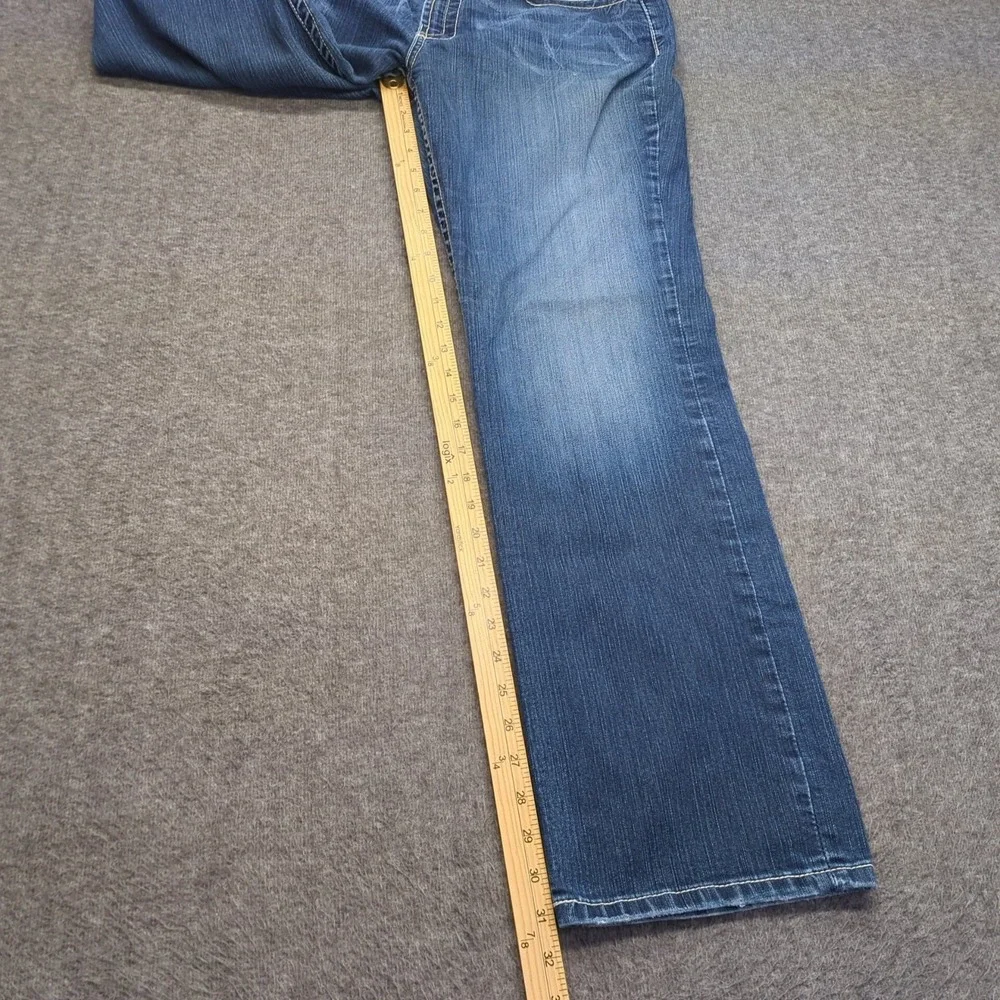 BKE‎ Jeans Womens 32 Blue Drew Boot Cut Western Cowgirl Stretch Faded Casual